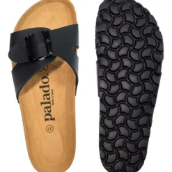 Damen Palado Pantoletten & Badeschuhe<Tinos, Pantoletten, Damen, Schwarz Matt