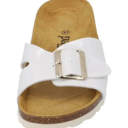 Damen Palado Pantoletten & Badeschuhe<Tinos, Pantoletten, Damen, Weiß Lack