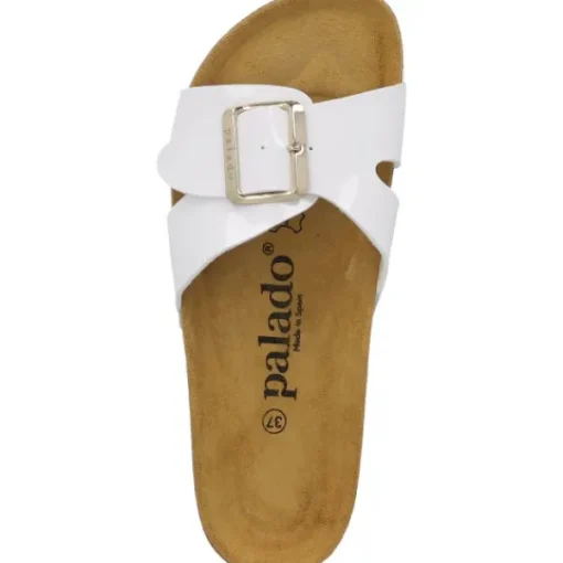 Damen Palado Pantoletten & Badeschuhe<Tinos, Pantoletten, Damen, Weiß Lack