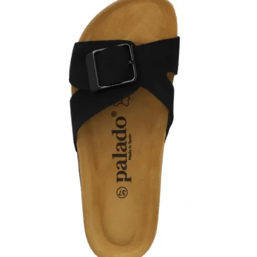 Damen Palado Pantoletten & Badeschuhe<Tinos Premium Leather, Pantoletten, Damen, Schwarz