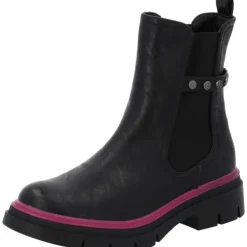 Damen Palado by Sila Sahin Boots<Palado Trinda by Sila Sahin, Chelsea Boots, Damen, Schwarz/Pink