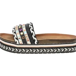 Damen Palado by Sila Sahin Pantoletten & Badeschuhe<Palado Vaphine by Sila Sahin, Plateau-Pantoletten, Damen, Schwarz