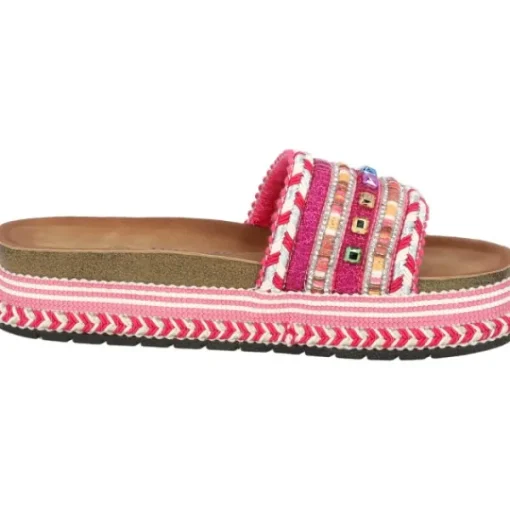 Damen Palado by Sila Sahin Pantoletten & Badeschuhe<Palado Vaphine by Sila Sahin, Plateau-Pantoletten, Damen, Pink