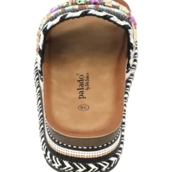 Damen Palado by Sila Sahin Pantoletten & Badeschuhe<Palado Vaphine by Sila Sahin, Plateau-Pantoletten, Damen, Schwarz