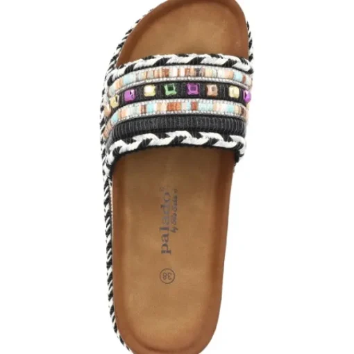 Damen Palado by Sila Sahin Pantoletten & Badeschuhe<Palado Vaphine by Sila Sahin, Plateau-Pantoletten, Damen, Schwarz