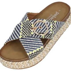Damen Palado by Sila Sahin Pantoletten & Badeschuhe<Palado Zurlo by Sila Sahin, Plateau-Pantoletten, Damen, Blau