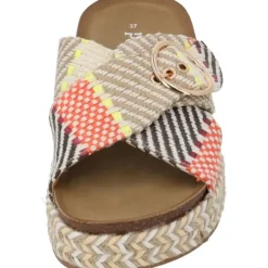 Damen Palado by Sila Sahin Pantoletten & Badeschuhe<Palado Zurlo by Sila Sahin, Plateau-Pantoletten, Damen, Beige