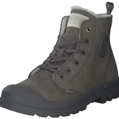 Damen Palladium Stiefel<95982, Schnürstiefeletten, Damen, Cloudburst/Chrclgry