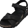 Damen Panama Jack Sandaletten<Serena B, Keilsandaletten, Damen, Schwarz (Negro/Black)