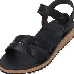Damen Paul Green Sandaletten<6112, Keilsandaletten, Damen, Schwarz