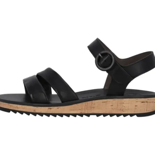Damen Paul Green Sandaletten<6112, Keilsandaletten, Damen, Schwarz