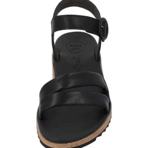 Damen Paul Green Sandaletten<6112, Keilsandaletten, Damen, Schwarz