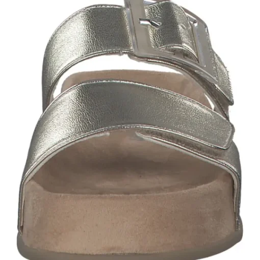 Damen Paul Green Pantoletten & Badeschuhe<6157, Plateau-Pantoletten, Damen, Platino