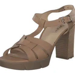 Damen Paul Green Sandaletten<7907, Plateau-Sandaletten, Damen, desert