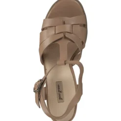 Damen Paul Green Sandaletten<7907, Plateau-Sandaletten, Damen, desert