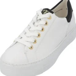 Damen Paul Green Klassische- & Business Schuhe<5320, Schnürschuhe, Damen, white/black