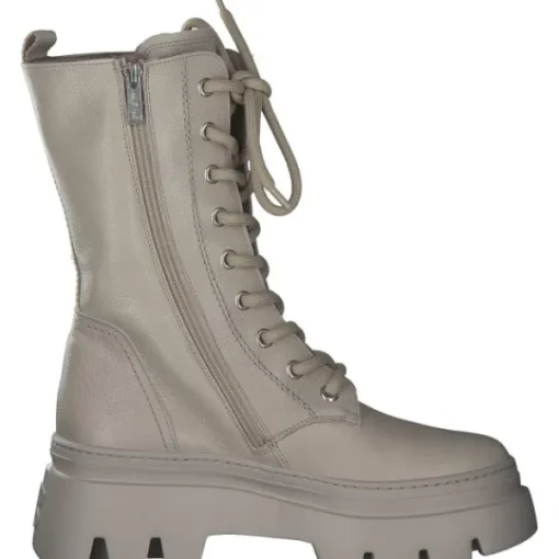 Damen Paul Green Stiefel<9090, Schnürstiefel, Damen, Beige