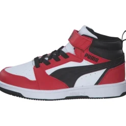 Kinder Puma Stiefel<393832/003 Rebound V6 Mid AC+PS, Stiefel, Kinder, white- black-for all