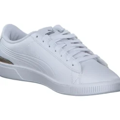 Damen Puma Klassische- & Business Schuhe<395085/001 Vikky v Metallic Shine , Schnürschuhe, Damen, WHITE- GOLD- SILVER