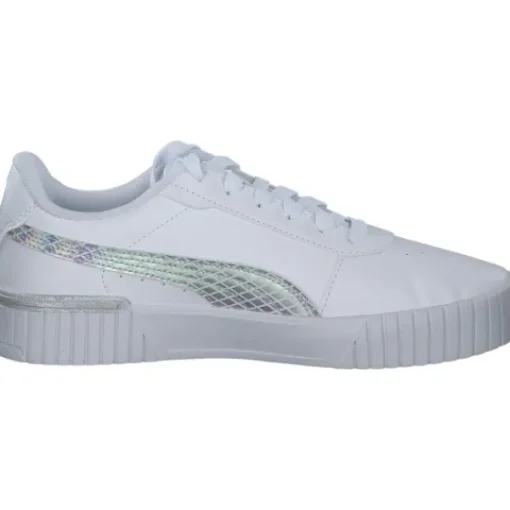 Damen Puma Klassische- & Business Schuhe<Carina 2.0 Mermaid Jr. 389742, Schnürschuhe, Damen, white/hero blue/ silv