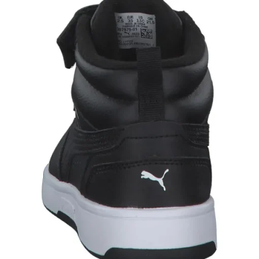 Kinder Puma Stiefel<Rebound V6 Mid 307979, Winterstiefel, Kinder, Grau (Shadow Gray)