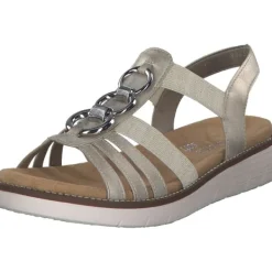 Damen Remonte Sandaletten<D2073, Keilsandaletten, Damen, Beige