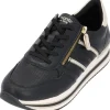 Damen Remonte Klassische- & Business Schuhe<D1318, Schnürschuhe, Damen, Schwarz