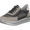 Damen Remonte Klassische- & Business Schuhe<D1329, Schnürschuhe, Damen, perle/schwarz-gold/schwarz/mus