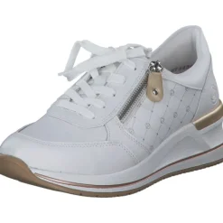 Damen Remonte Klassische- & Business Schuhe<D3211, Schnürschuhe, Damen, weiss/weiss/alloy/lightgold