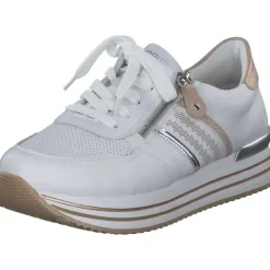 Damen Remonte Klassische- & Business Schuhe<D1318, Schnürschuhe, Damen, weiss/argento/rosegold/weiss