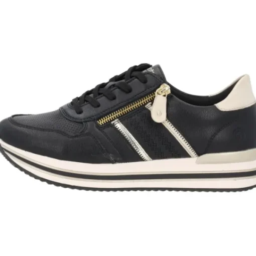 Damen Remonte Klassische- & Business Schuhe<D1318, Schnürschuhe, Damen, Schwarz