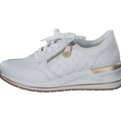 Damen Remonte Klassische- & Business Schuhe<D3211, Schnürschuhe, Damen, weiss/weiss/alloy/lightgold