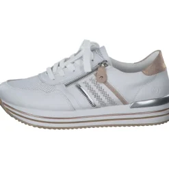 Damen Remonte Klassische- & Business Schuhe<D1318, Schnürschuhe, Damen, weiss/argento/rosegold/weiss