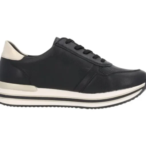 Damen Remonte Klassische- & Business Schuhe<D1318, Schnürschuhe, Damen, Schwarz