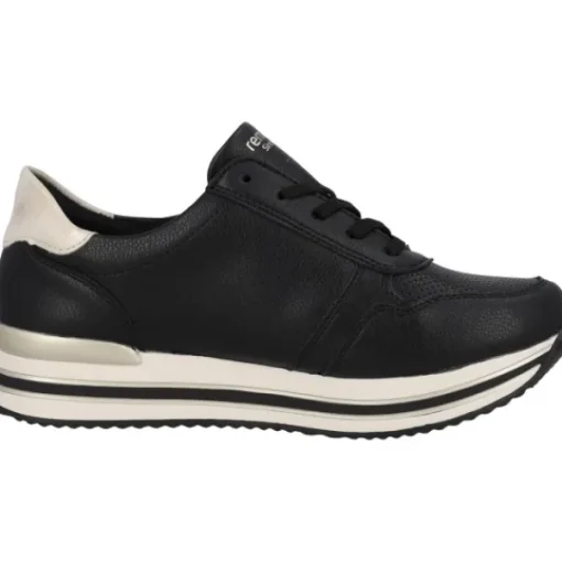 Damen Remonte Klassische- & Business Schuhe<D1327, Schnürschuhe, Damen, nero/muschel/schwarz