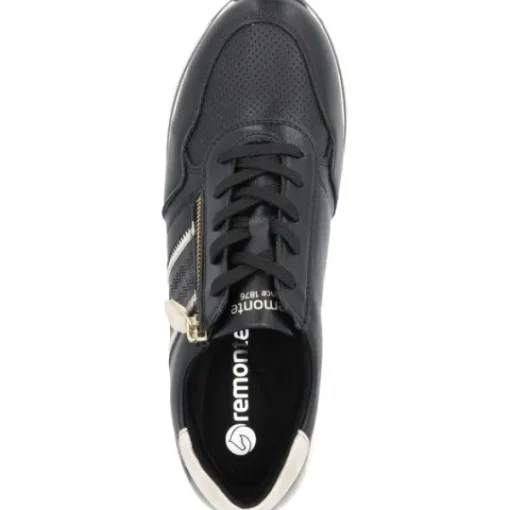 Damen Remonte Klassische- & Business Schuhe<D1318, Schnürschuhe, Damen, Schwarz
