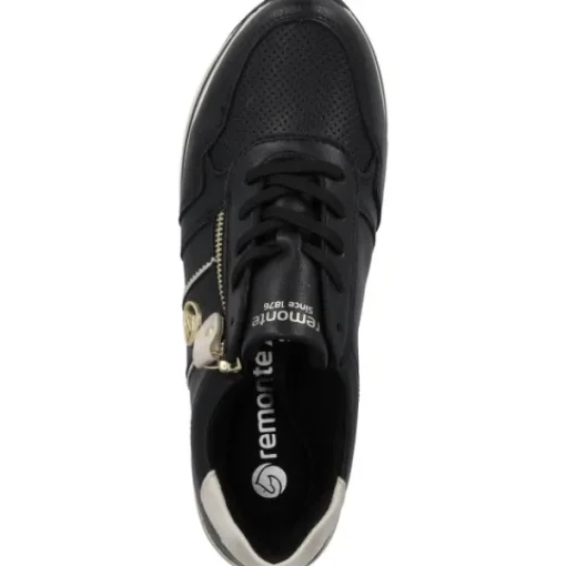 Damen Remonte Klassische- & Business Schuhe<D1327, Schnürschuhe, Damen, nero/muschel/schwarz