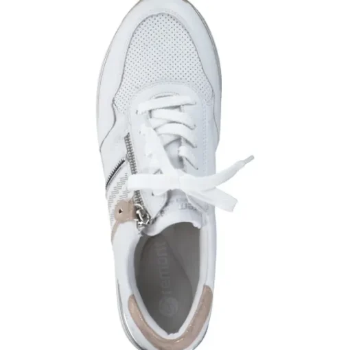 Damen Remonte Klassische- & Business Schuhe<D1318, Schnürschuhe, Damen, weiss/argento/rosegold/weiss