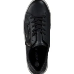 Damen Remonte Klassische- & Business Schuhe<D1C01, Schnürschuhe, Damen, schwarz/schwarz-antique/antik/