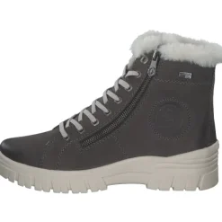 Damen Remonte Stiefel<D0E77-45, Schnürstiefel, Damen, granit/smoke/cotton