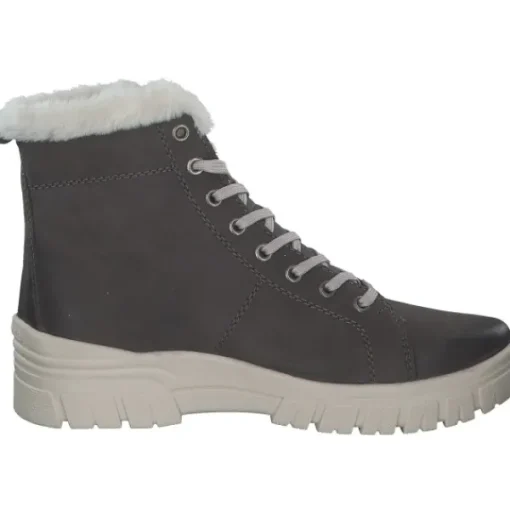 Damen Remonte Stiefel<D0E77-45, Schnürstiefel, Damen, granit/smoke/cotton