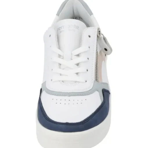 Damen Remonte Klassische- & Business Schuhe<D0J01, Schnürschuhe, Damen, jeans/weiss/bleu/rose/weiss