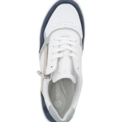 Damen Remonte Klassische- & Business Schuhe<D0J01, Schnürschuhe, Damen, jeans/weiss/bleu/rose/weiss