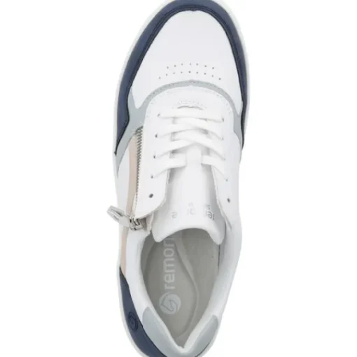 Damen Remonte Klassische- & Business Schuhe<D0J01, Schnürschuhe, Damen, jeans/weiss/bleu/rose/weiss