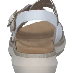Damen Remonte Sandaletten<D2K53, Keilsandaletten, Damen, weiss/argento/lightbrass/paleg