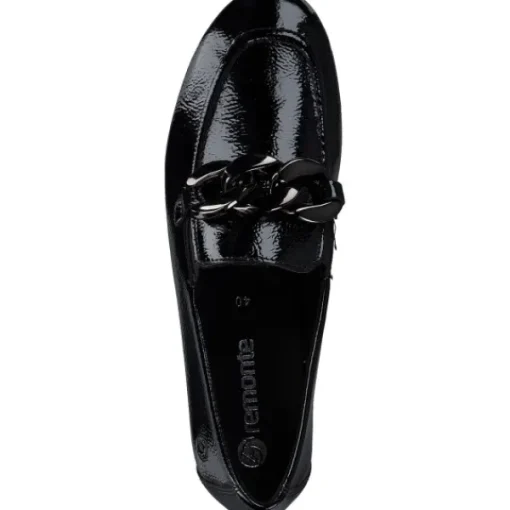 Damen Remonte Slipper<D0K00, Mokassins, Damen, nero/black