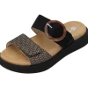 Damen Remonte Pantoletten & Badeschuhe<D2N51, Plateau-Pantoletten, Damen, schwarz-natur/schwarz