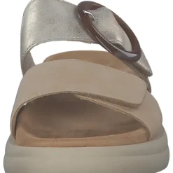 Damen Remonte Pantoletten & Badeschuhe<D2N51, Plateau-Pantoletten, Damen, tan/muschel