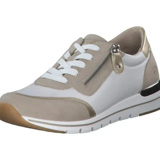 Damen Remonte Klassische- & Business Schuhe<R6709, Schnürschuhe, Damen, Weiß Beige