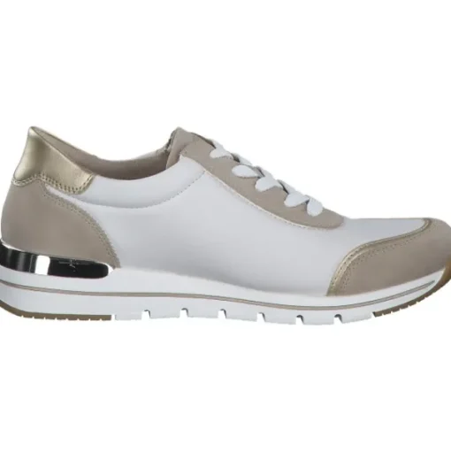 Damen Remonte Klassische- & Business Schuhe<R6709, Schnürschuhe, Damen, Weiß Beige
